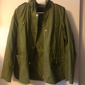Love tree green military jacket small